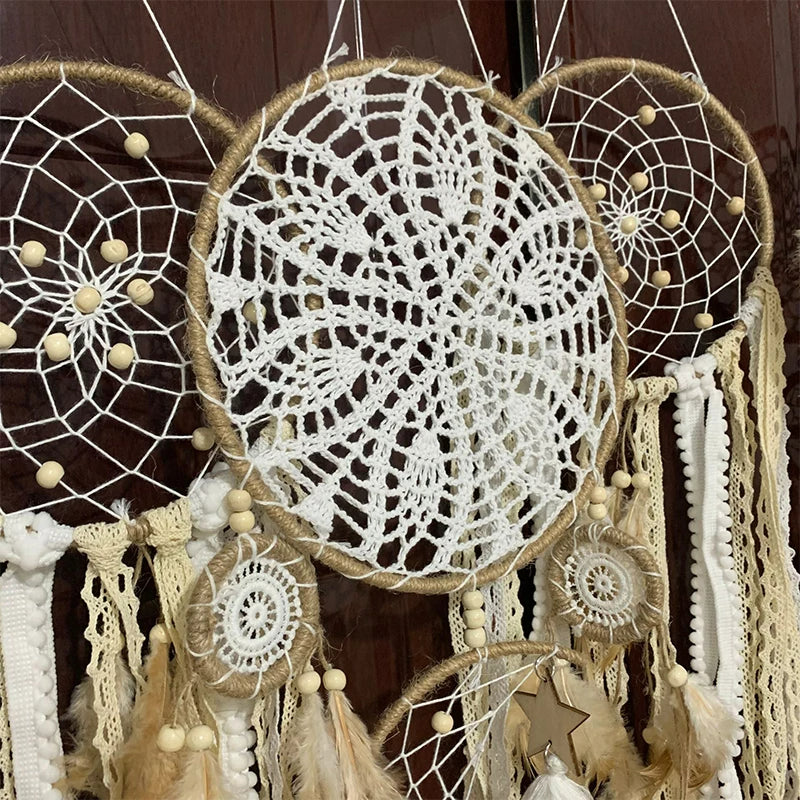 Handcrafted Macrame Wall Hanging | Boho Feather Decor 5