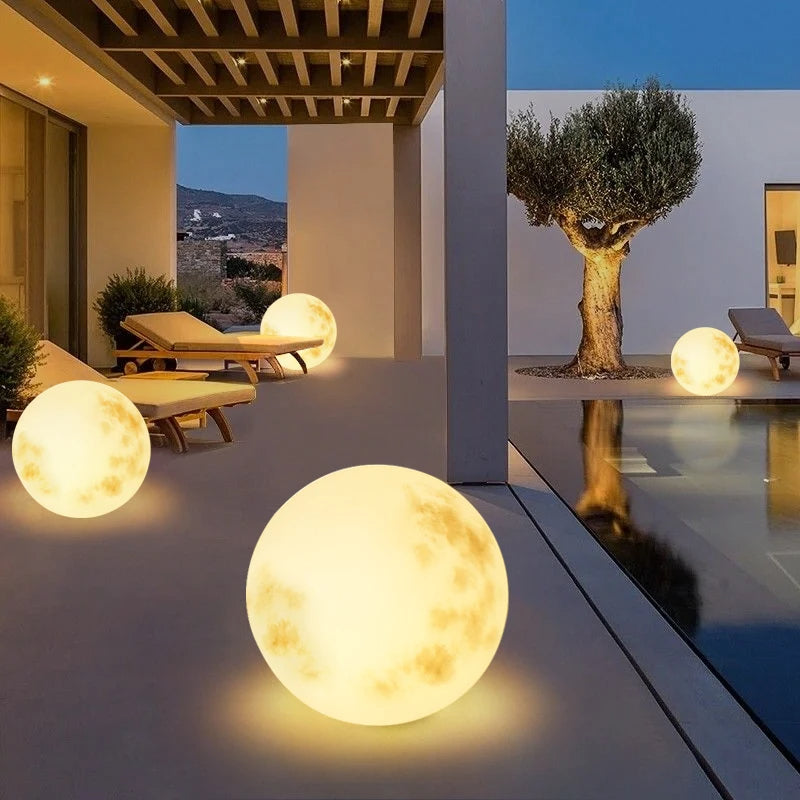 Magical Moon-Shaped Outdoor Lamp | Weatherproof & USB Rechargeable 2