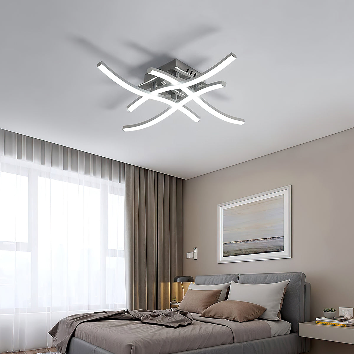 Modern Aluminum LED Ceiling Light | Energy Efficient Flush Mount 1