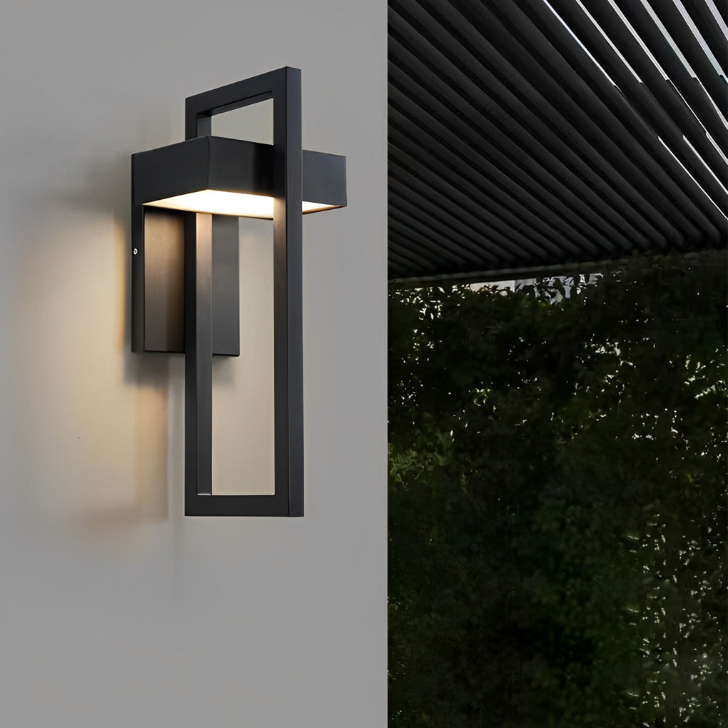 Modern Black LED Outdoor Wall Light | Waterproof & Weather-Resistant 0