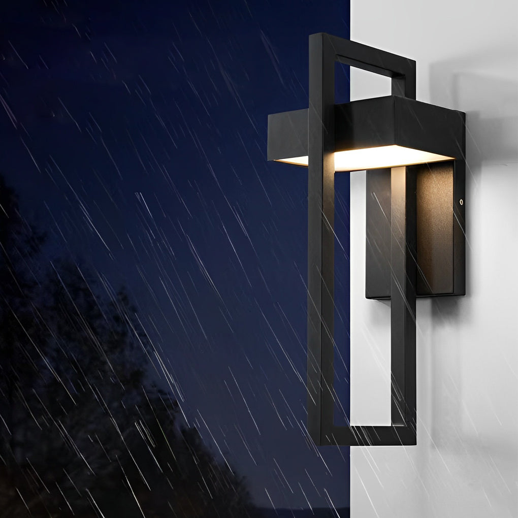 Modern Black LED Outdoor Wall Light | Waterproof & Weather-Resistant 3