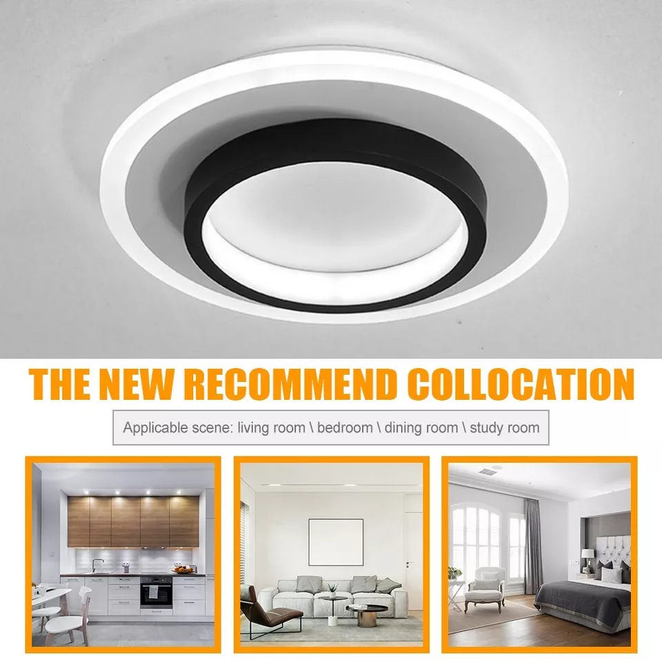 Modern Flush Mount Ceiling Light | LED Energy Efficient Fixture 2