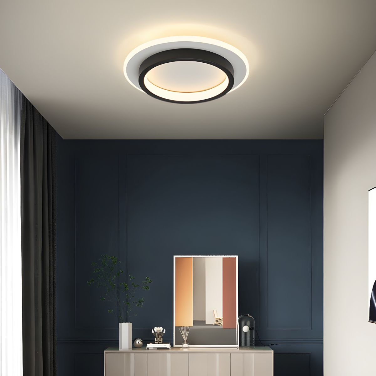 Modern Flush Mount Ceiling Light | LED Energy Efficient Fixture 8