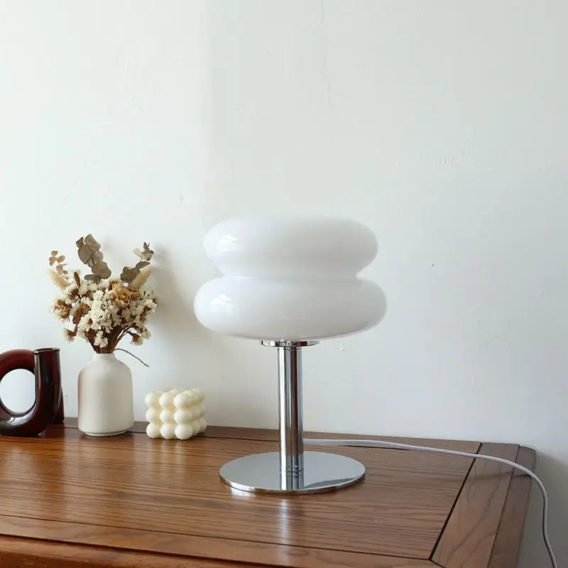 Modern Glass Bedside Lamp | Dimmable & Stylish 4