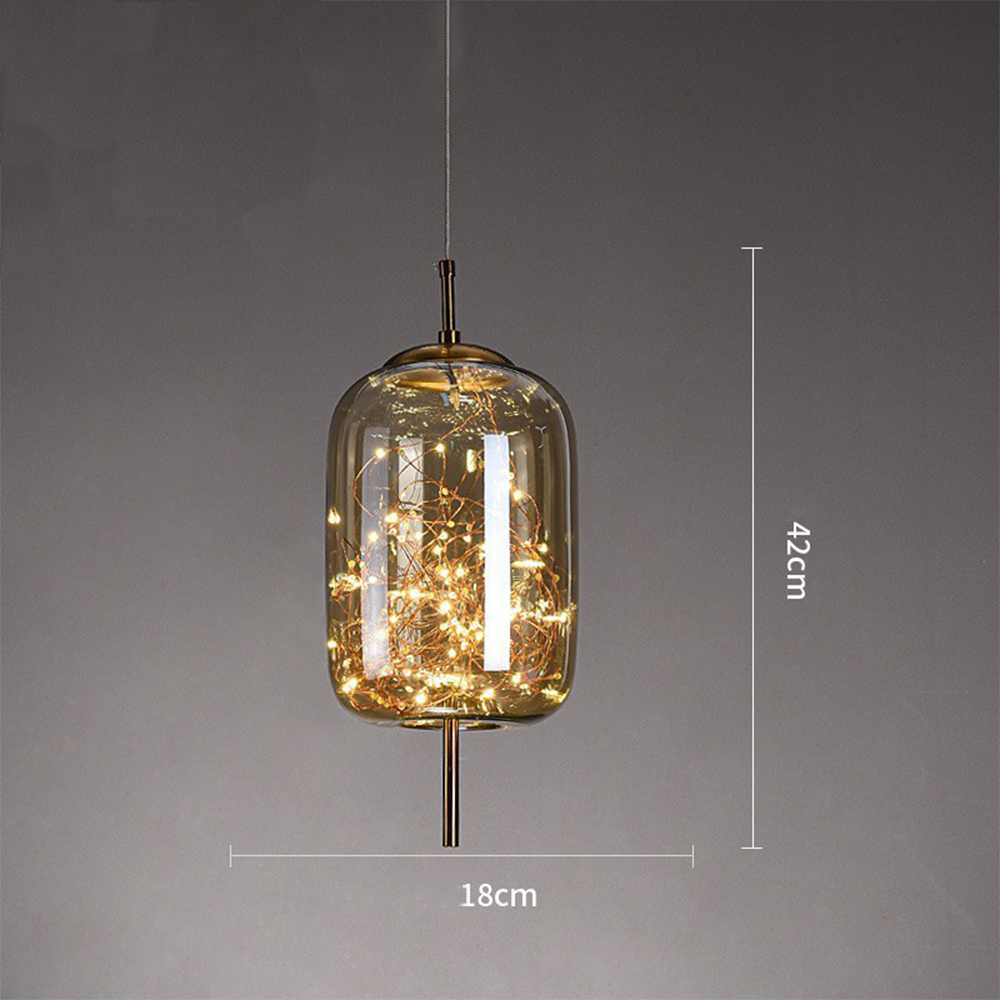 Modern Glass Pendant Light | Kitchen Pendant Lighting & Energy-Efficient LED 3
