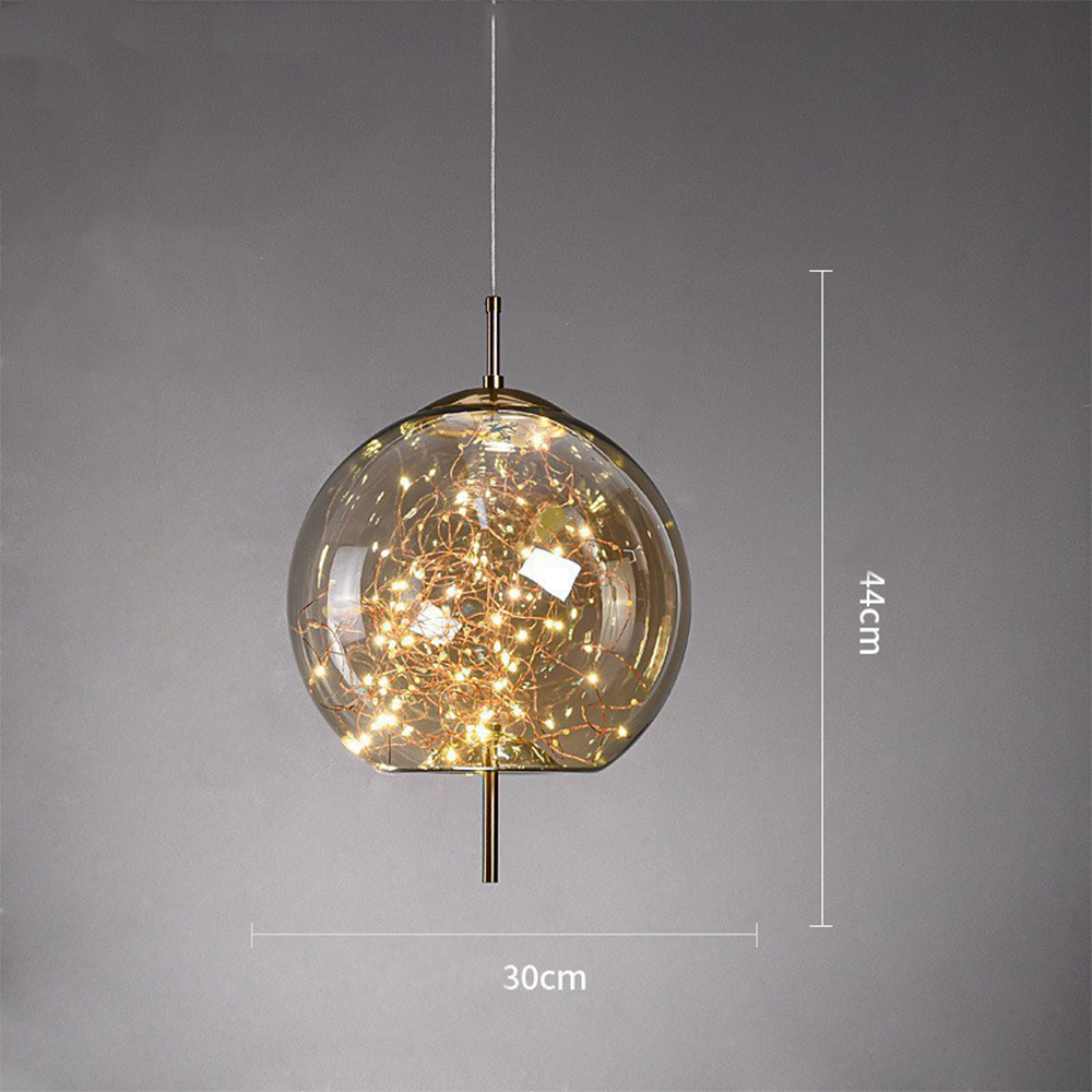 Modern Glass Pendant Light | Kitchen Pendant Lighting & Energy-Efficient LED 6