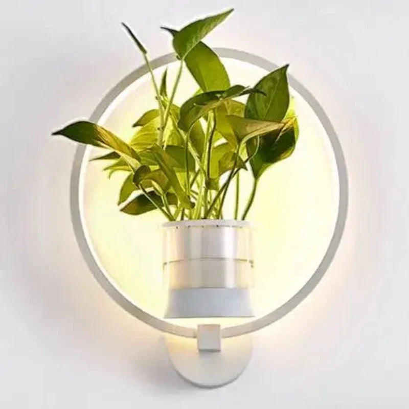 Modern LED Wall Light | Integrated Planter 0