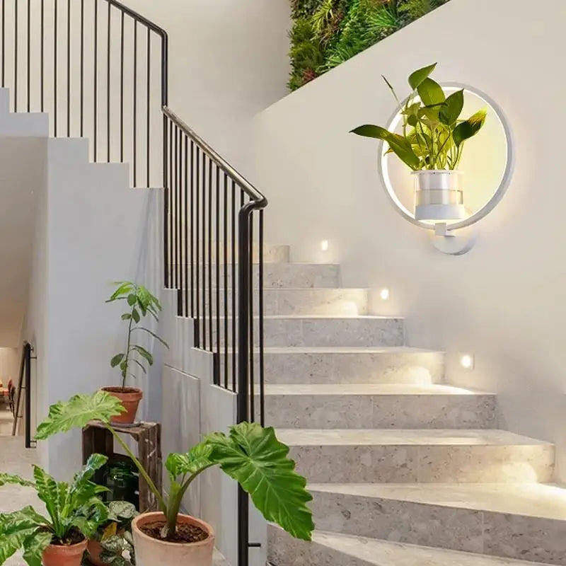 Modern LED Wall Light | Integrated Planter 1