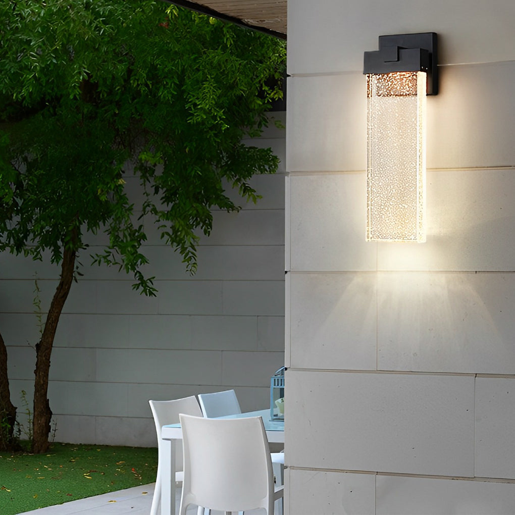 Modern Waterproof Outdoor Wall Light | Crystal Bubble Design 0