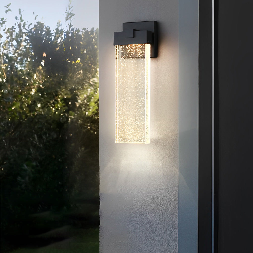 Modern Waterproof Outdoor Wall Light | Crystal Bubble Design 1