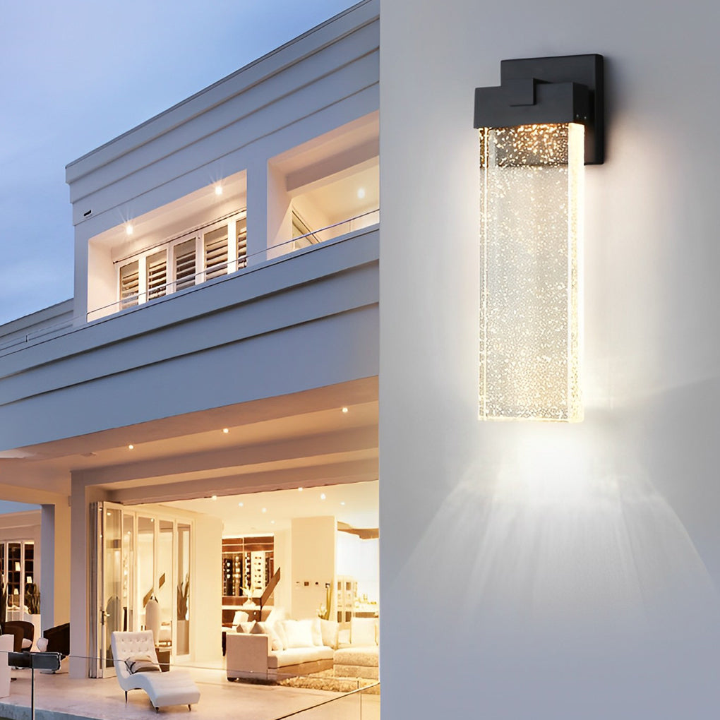 Modern Waterproof Outdoor Wall Light | Crystal Bubble Design 3