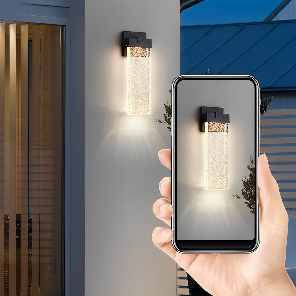 Modern Waterproof Outdoor Wall Light | Crystal Bubble Design 6