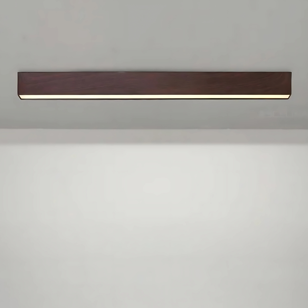 Modern Wood Ceiling Light Fixture | Energy Efficient LED 8