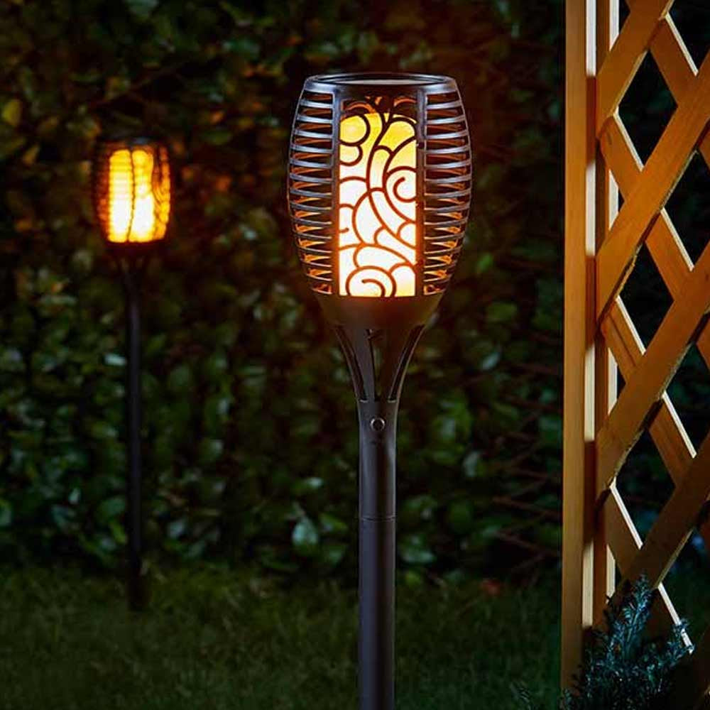 Realistic Flame Effect Solar Torch Light | Weatherproof & Eco-Friendly 0