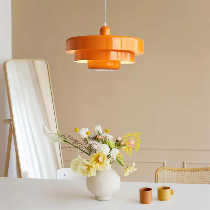 Retro-Inspired Pendant Light | Mid-Century Metal Fixture 0