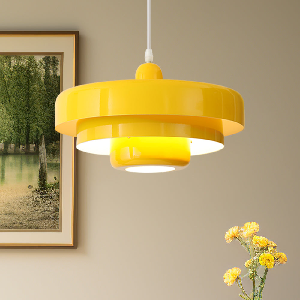 Retro-Inspired Pendant Light | Mid-Century Metal Fixture 11