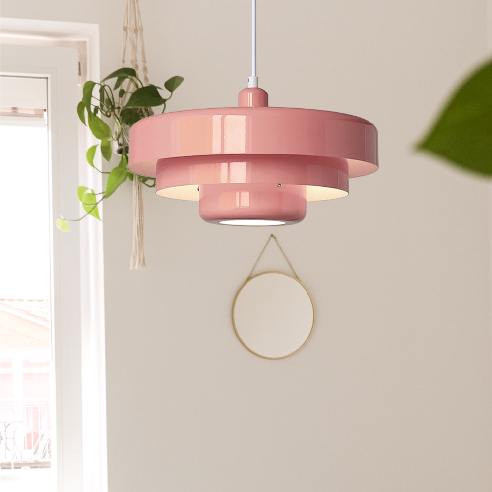Retro-Inspired Pendant Light | Mid-Century Metal Fixture 8