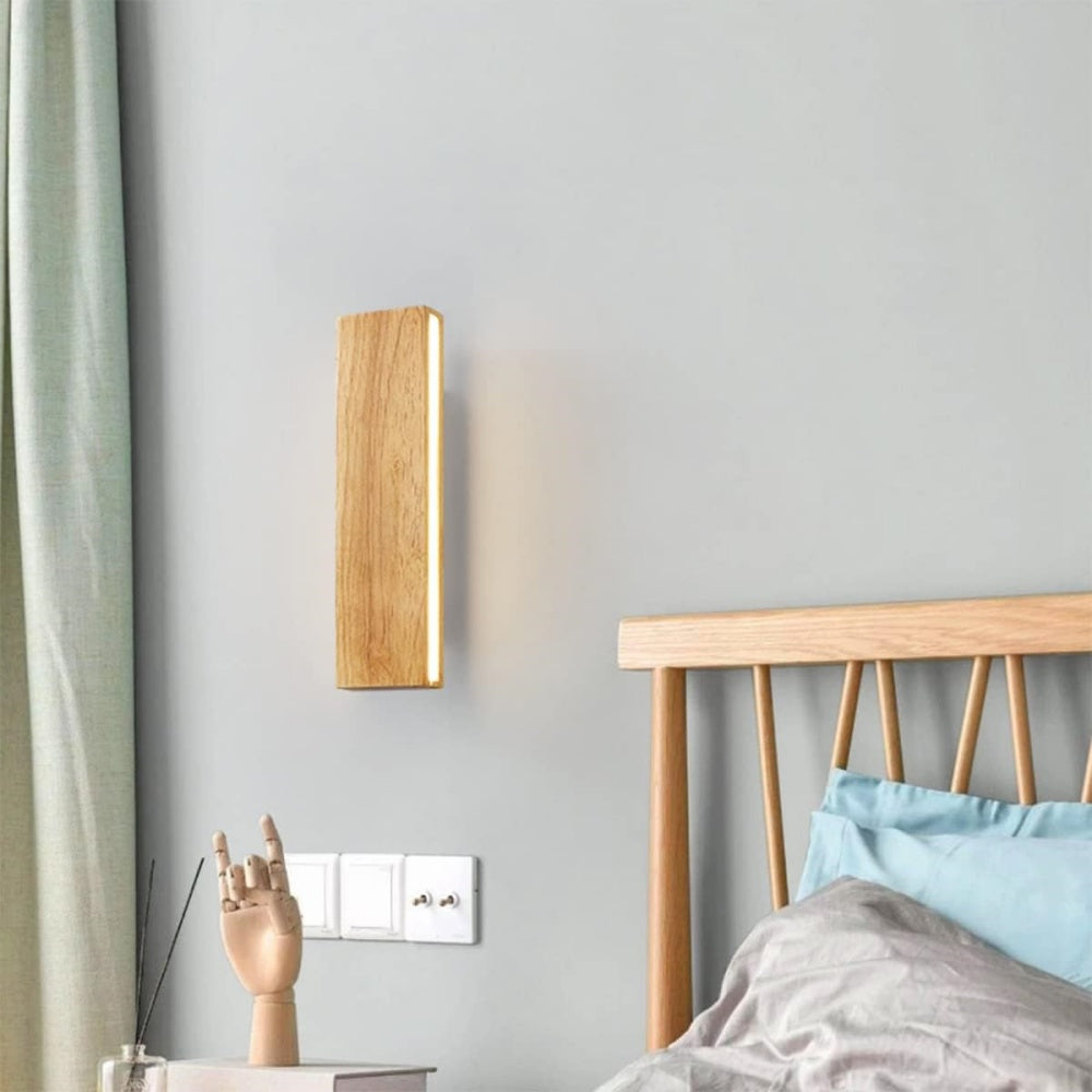 Rotatable Wood LED Wall Light | Modern Design 0