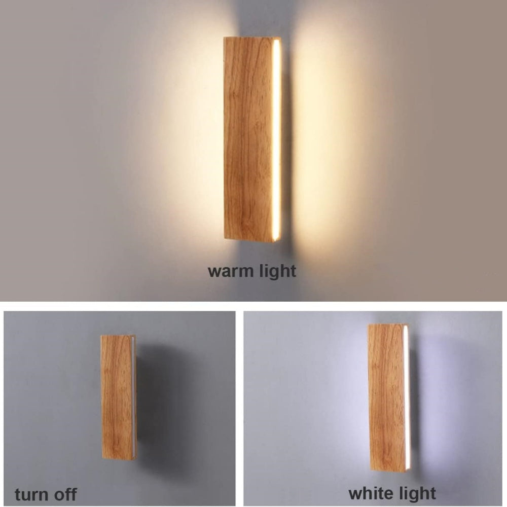 Rotatable Wood LED Wall Light | Modern Design 5