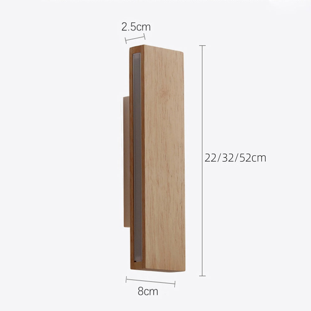Rotatable Wood LED Wall Light | Modern Design 7