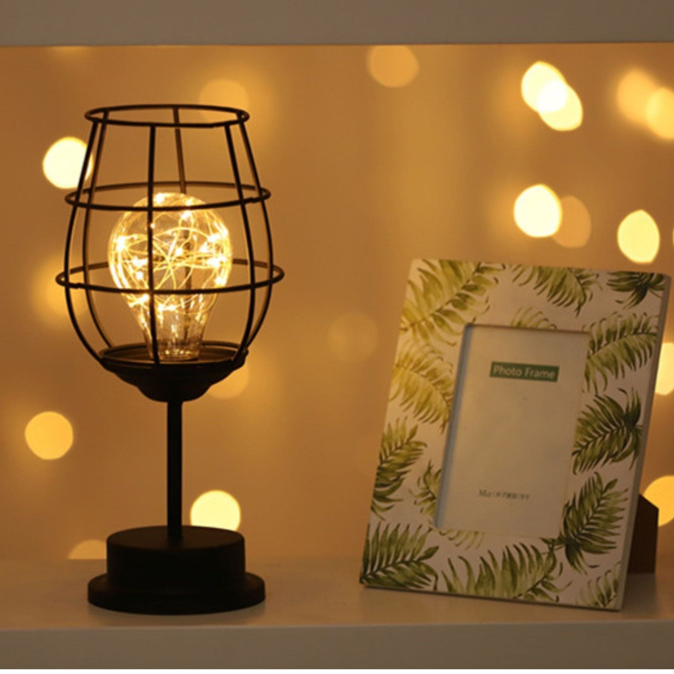 Sleek Black Metal Table Lamp | Stylish Bedside Lamp & Modern Desk Light 0