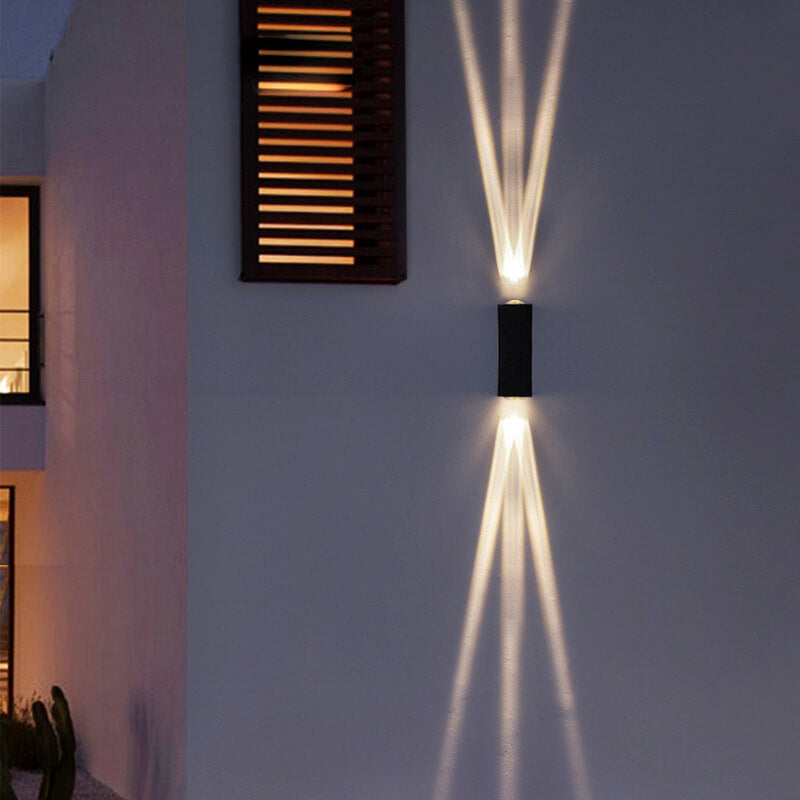Sleek Black Outdoor Wall Light | Energy-Efficient LED 1