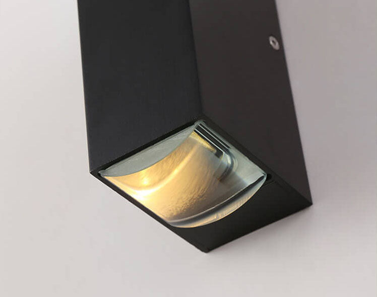 Sleek Black Outdoor Wall Light | Energy-Efficient LED 7