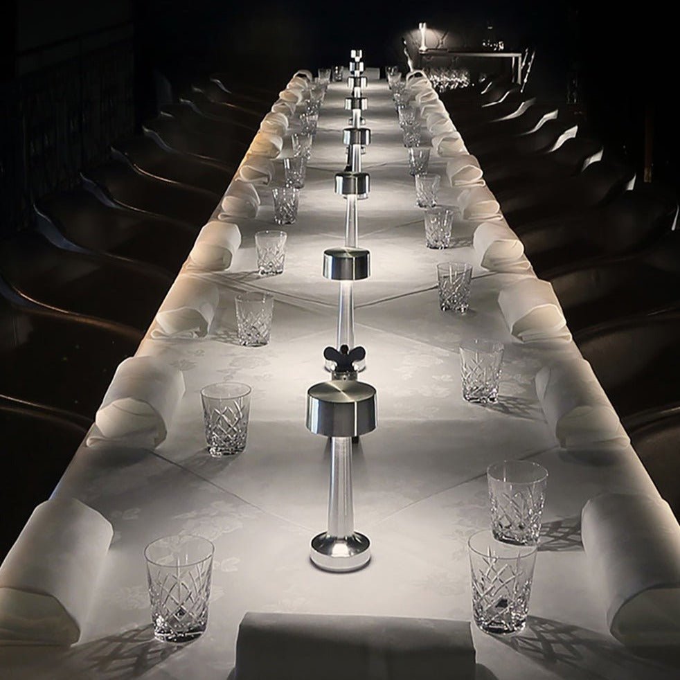 Sleek Metal LED Table Lamp | Dimmable & Energy-Efficient 5