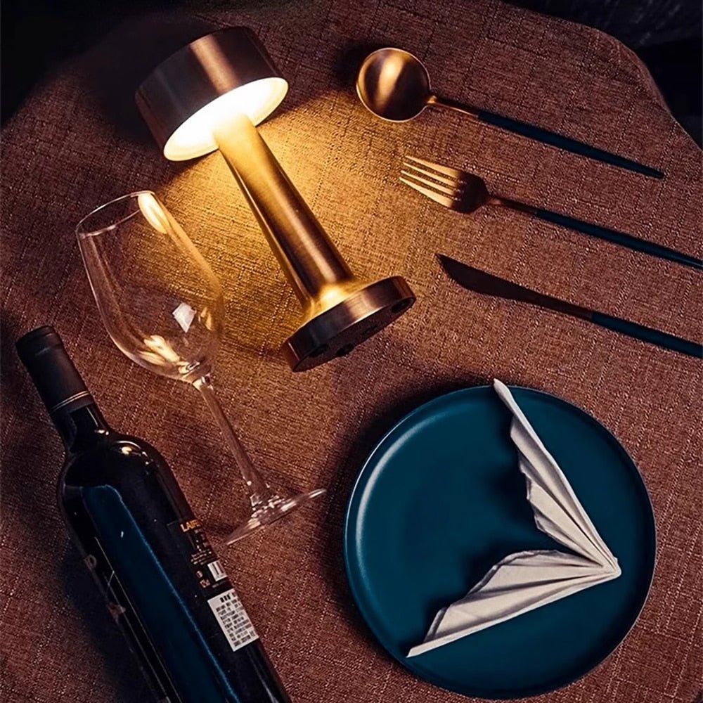 Sleek Metal LED Table Lamp | Dimmable & Energy-Efficient 8