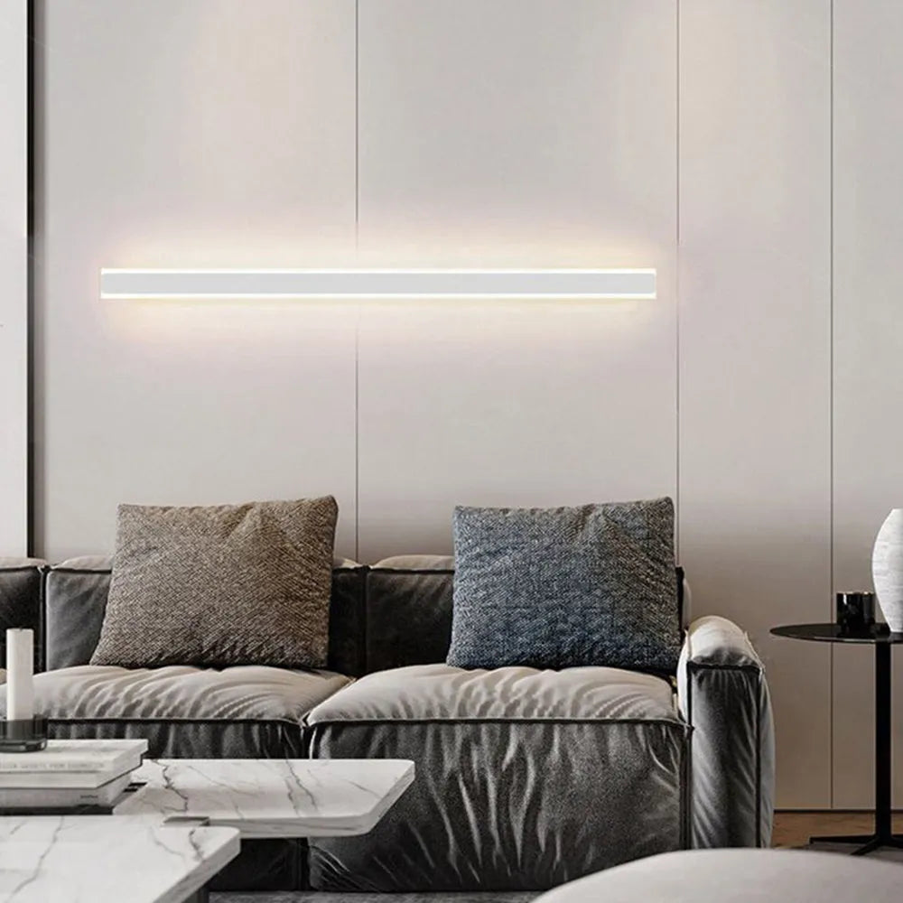 Sleek Minimalist Wall Light | LED Metal & Acrylic Sconces 8