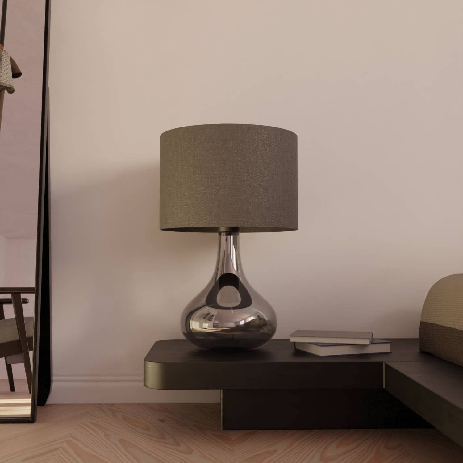 Sleek Modern Bedside Lamp | Dual Bulb Design 0