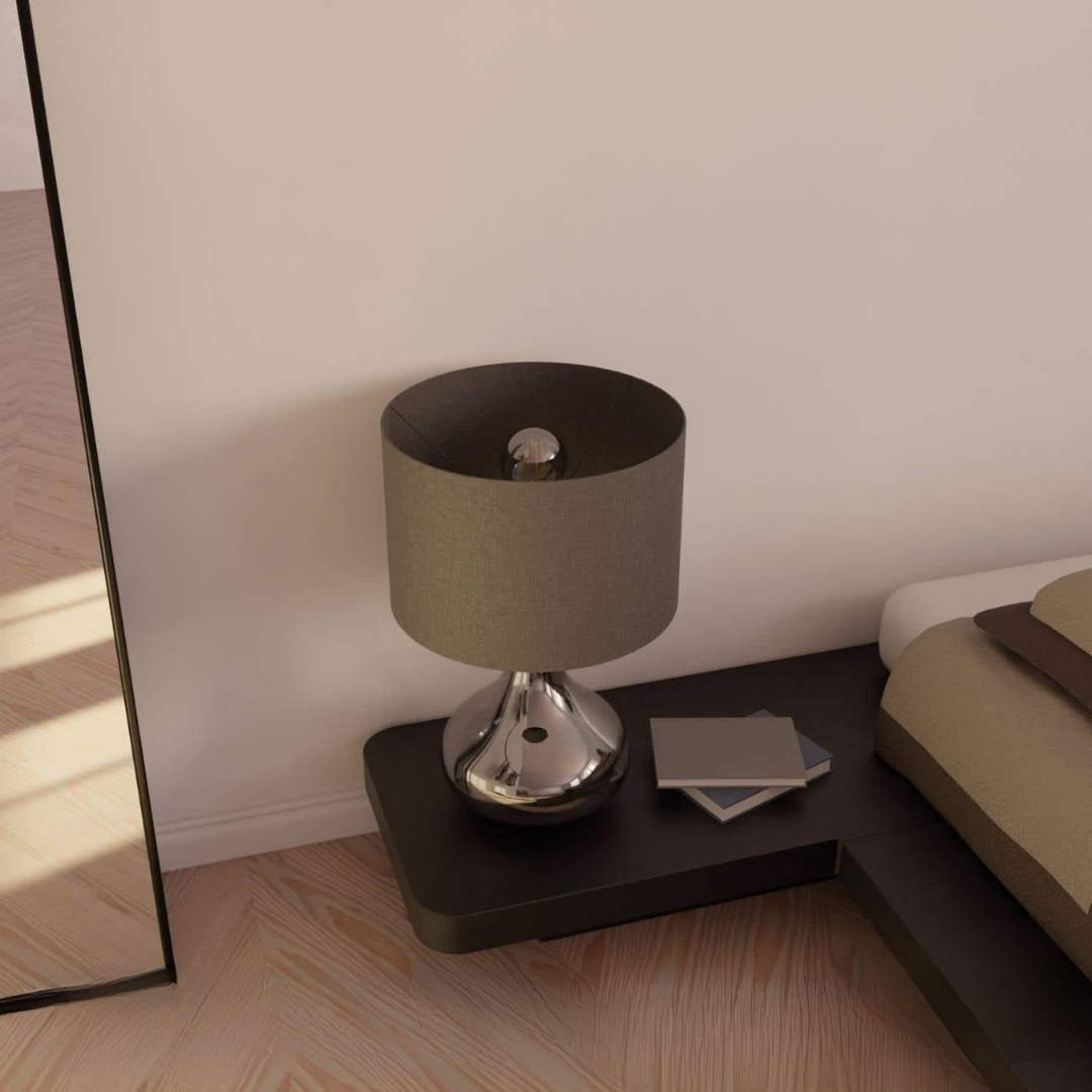 Sleek Modern Bedside Lamp | Dual Bulb Design 6