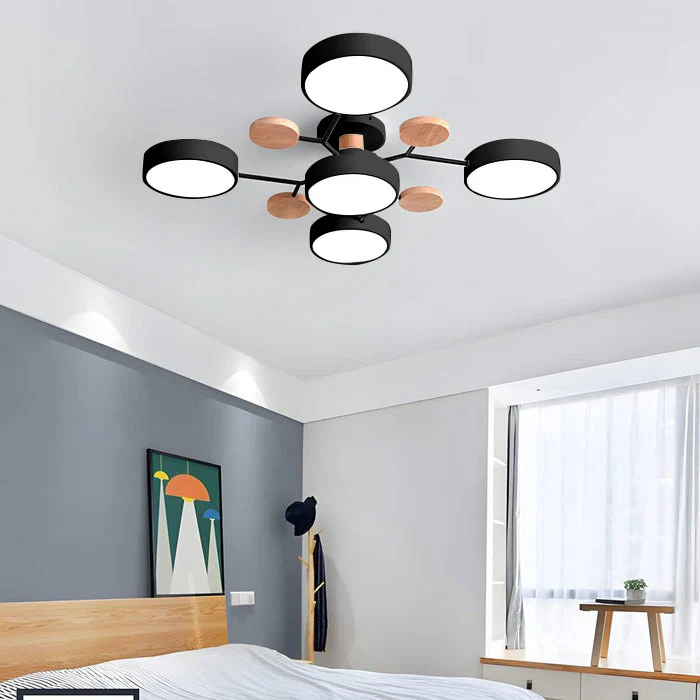 Sleek Modern Ceiling Light | LED Flush Mount Chandelier 13