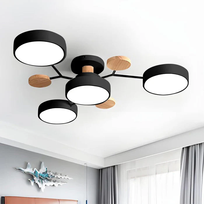 Sleek Modern Ceiling Light | LED Flush Mount Chandelier 14