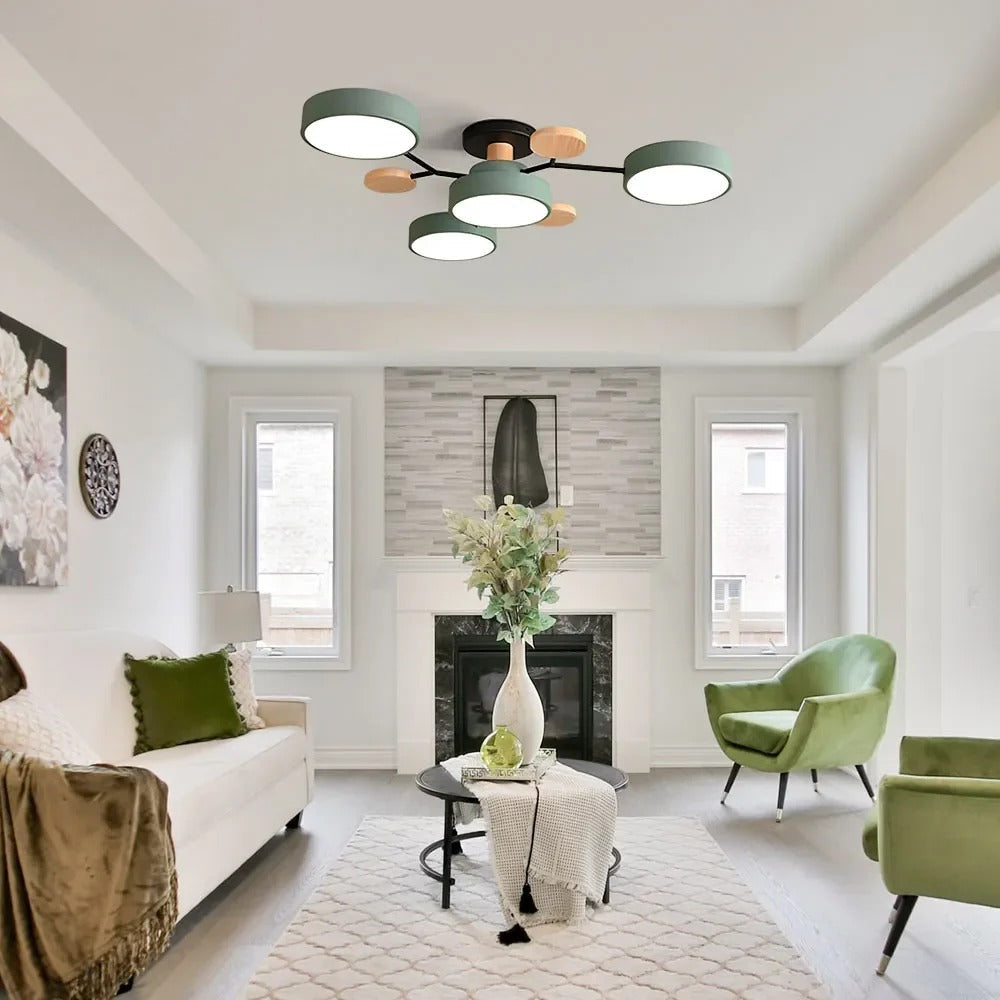 Sleek Modern Ceiling Light | LED Flush Mount Chandelier 4
