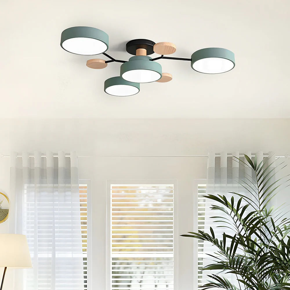Sleek Modern Ceiling Light | LED Flush Mount Chandelier 5