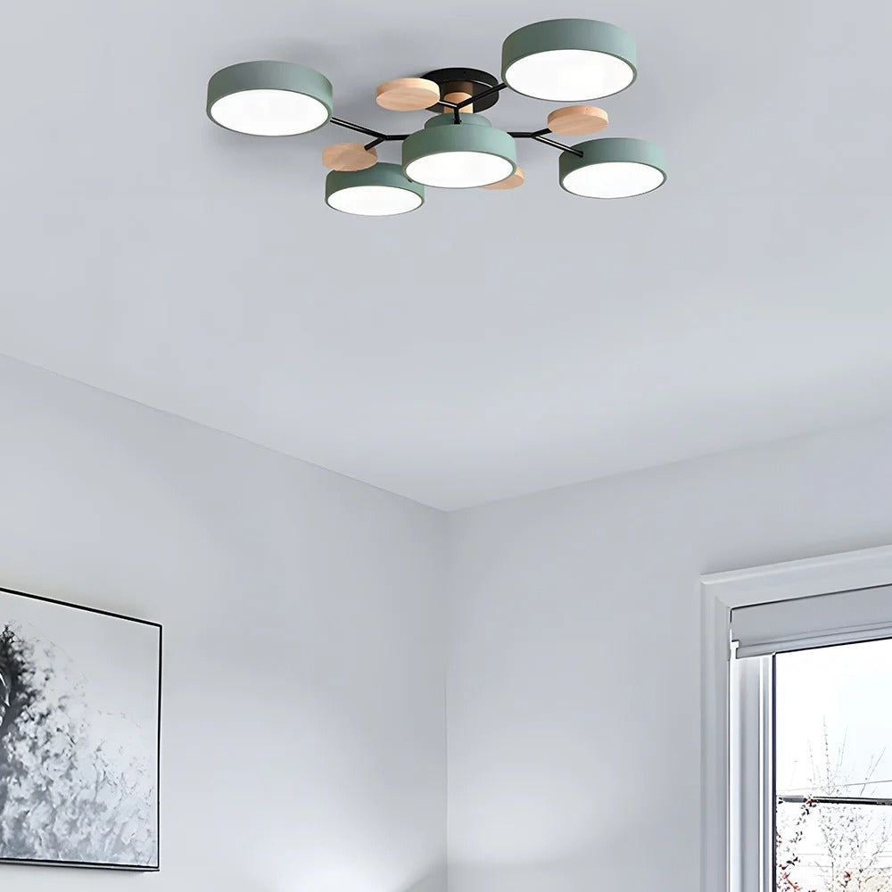 Sleek Modern Ceiling Light | LED Flush Mount Chandelier 7