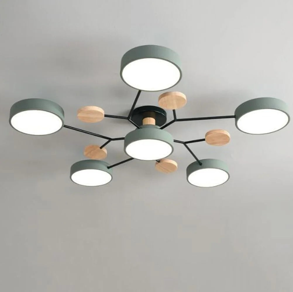Sleek Modern Ceiling Light | LED Flush Mount Chandelier 8