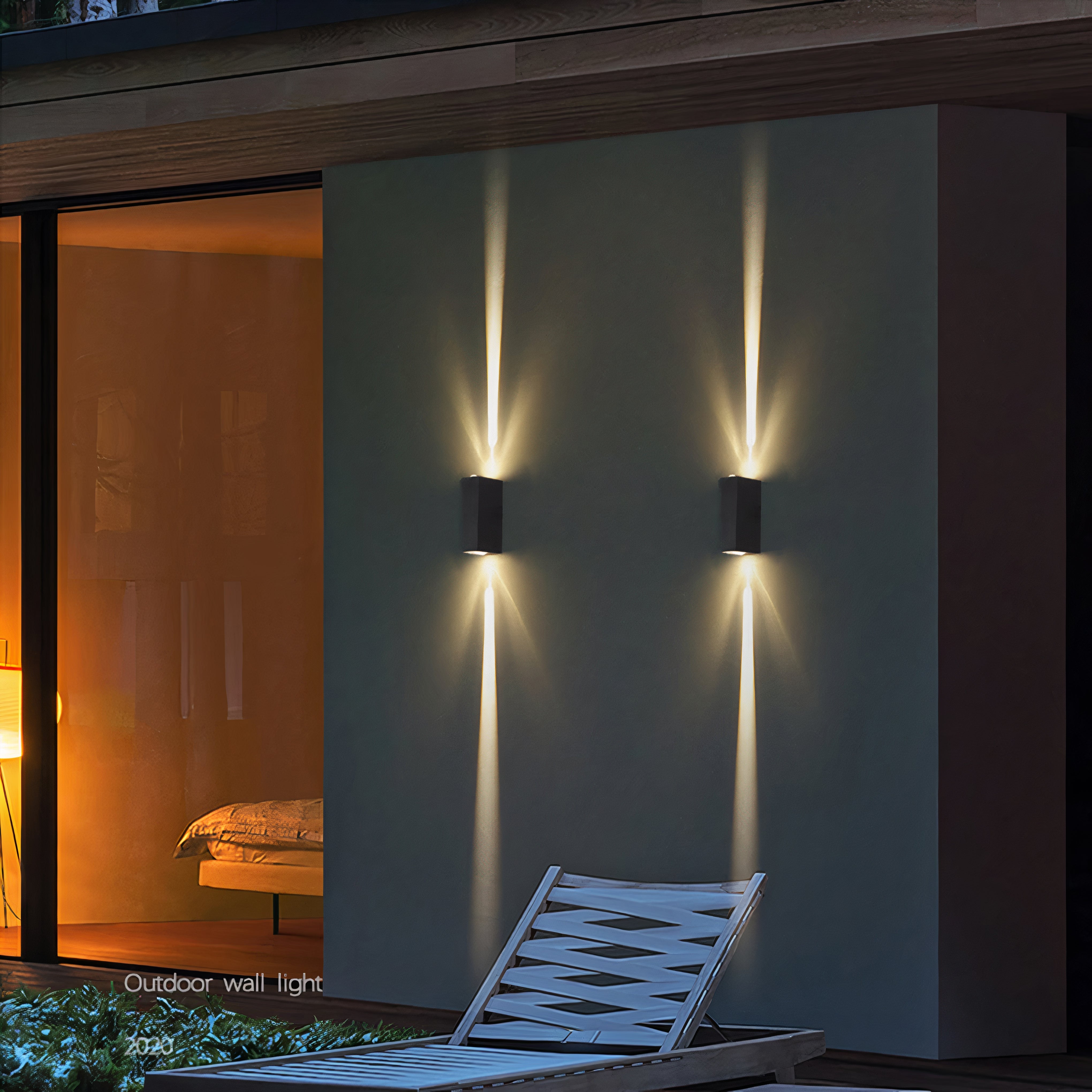 Sleek Modern Outdoor Wall Light | LED Up and Down Illumination 5