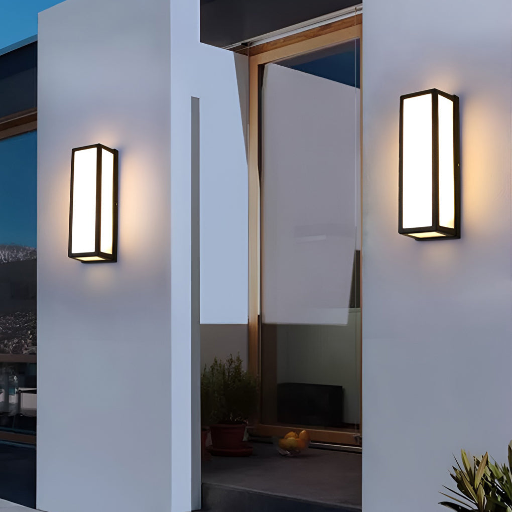 Sleek Motion Sensor Outdoor Wall Light | Waterproof Black Exterior Wall Lights 1