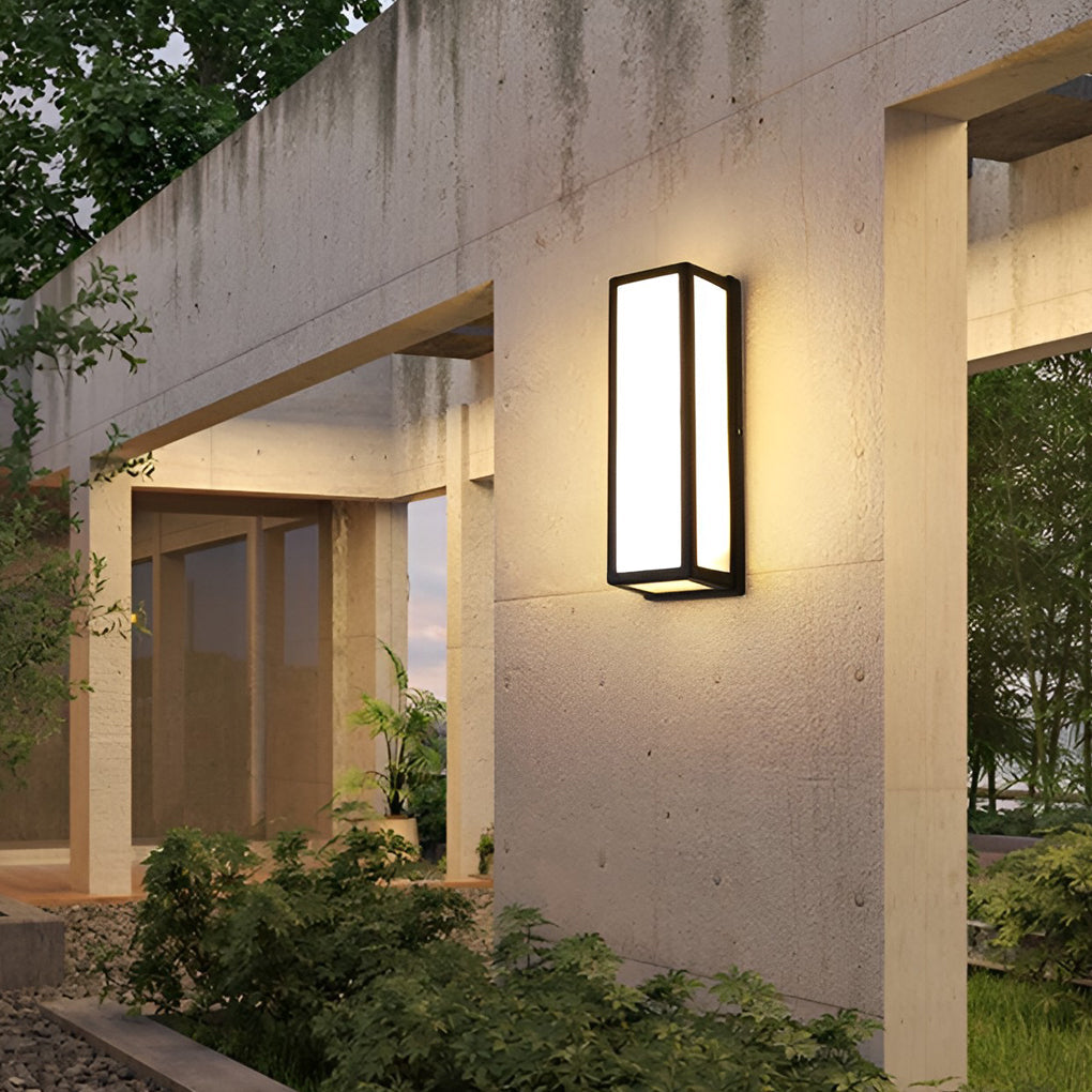 Sleek Motion Sensor Outdoor Wall Light | Waterproof Black Exterior Wall Lights 4