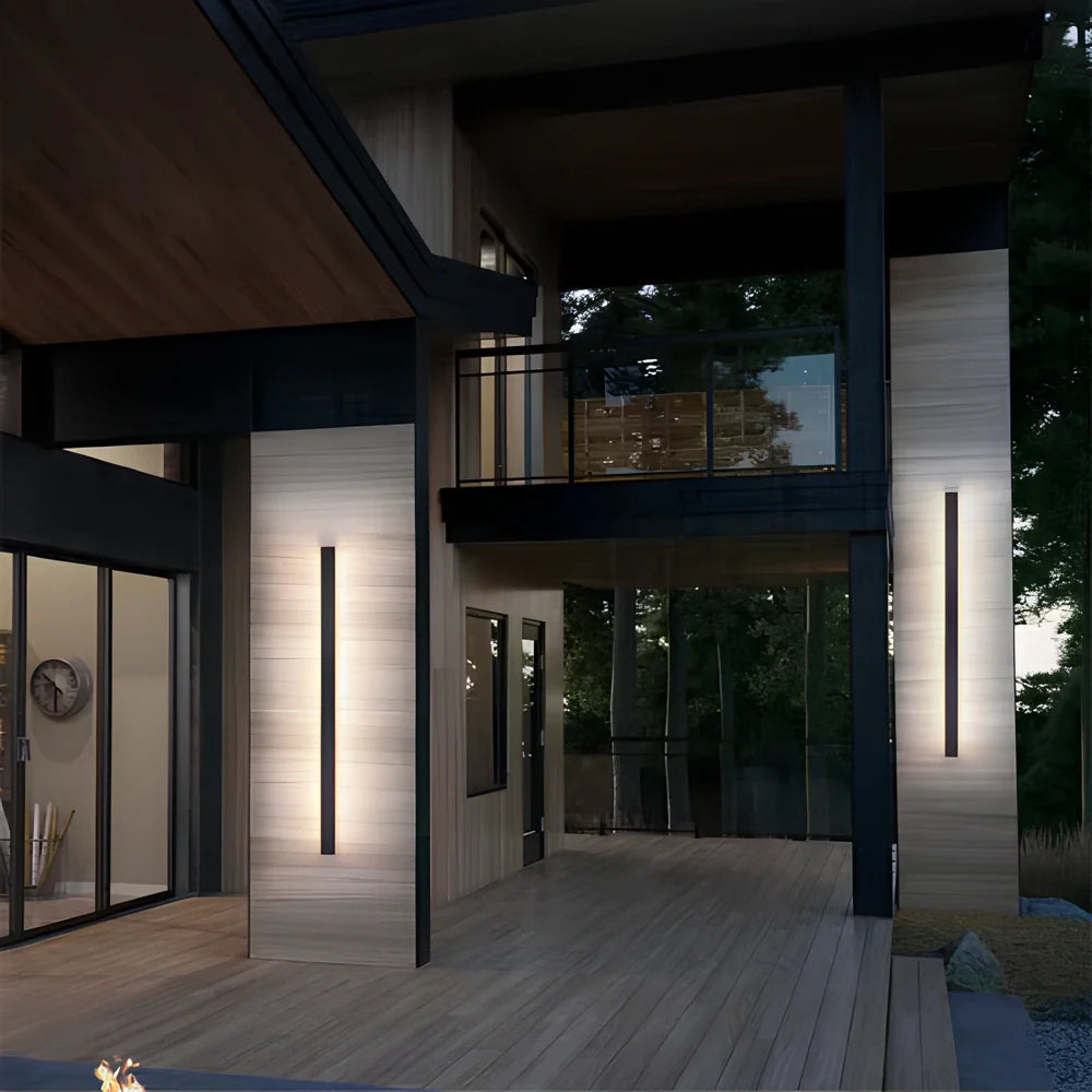 Sleek Outdoor Wall Light | Waterproof LED Fixture 2