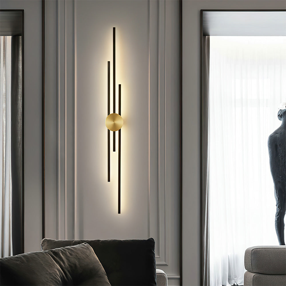 Sleek Vertical LED Wall Light | Modern Iron Fixture 2
