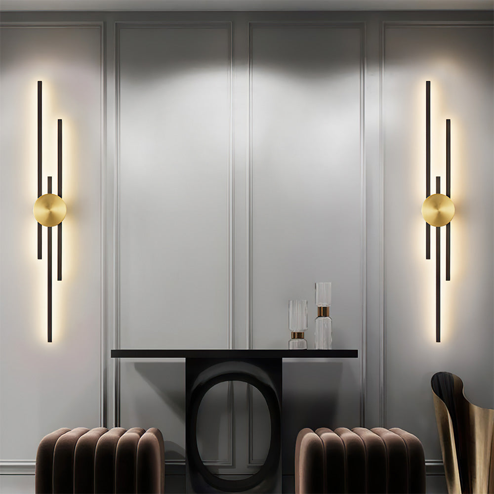 Sleek Vertical LED Wall Light | Modern Iron Fixture 3