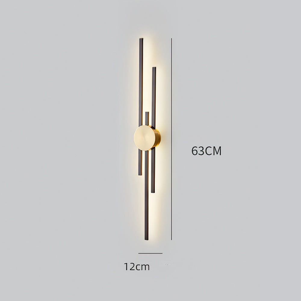 Sleek Vertical LED Wall Light | Modern Iron Fixture 5