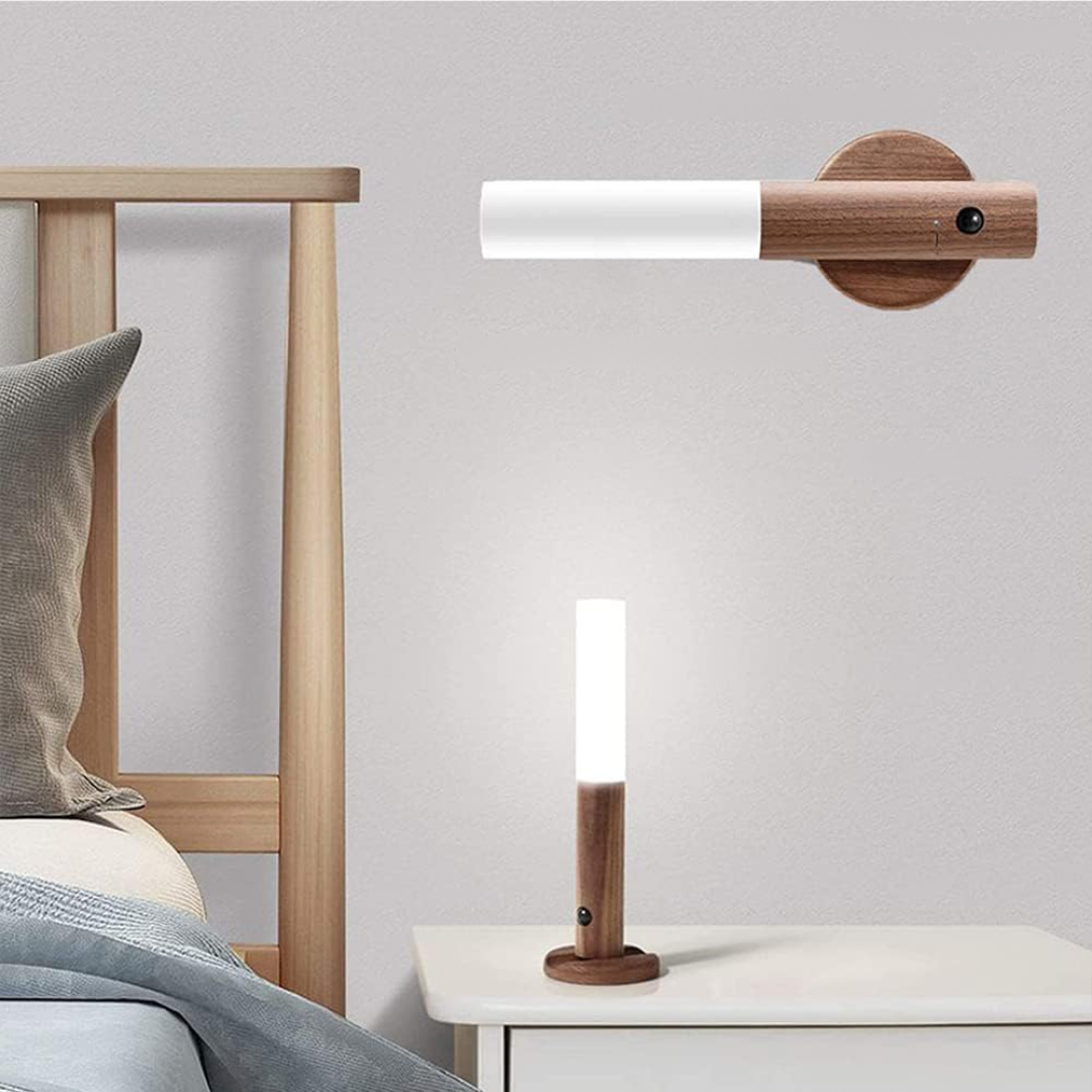 Smart Motion Sensor Wall Light | LED & Wooden Design 1