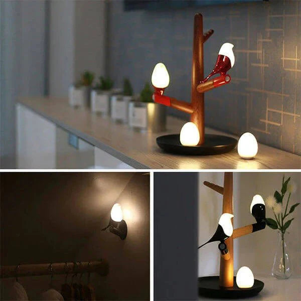 Smart Sensor LED Table Lamp | Wooden Night Light 1