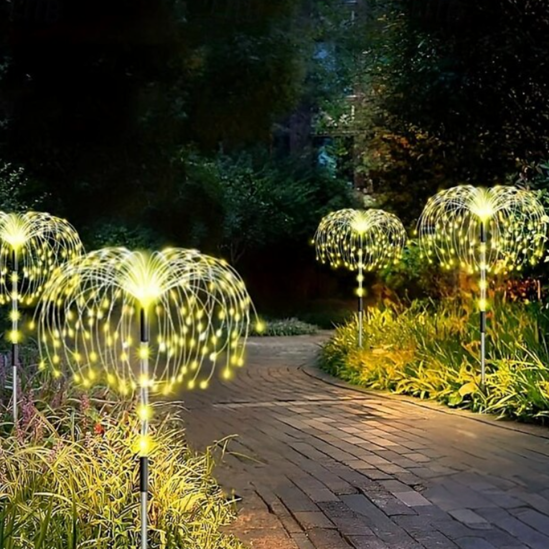 Solar Garden Lights | LED Firework Effect & Waterproof 1