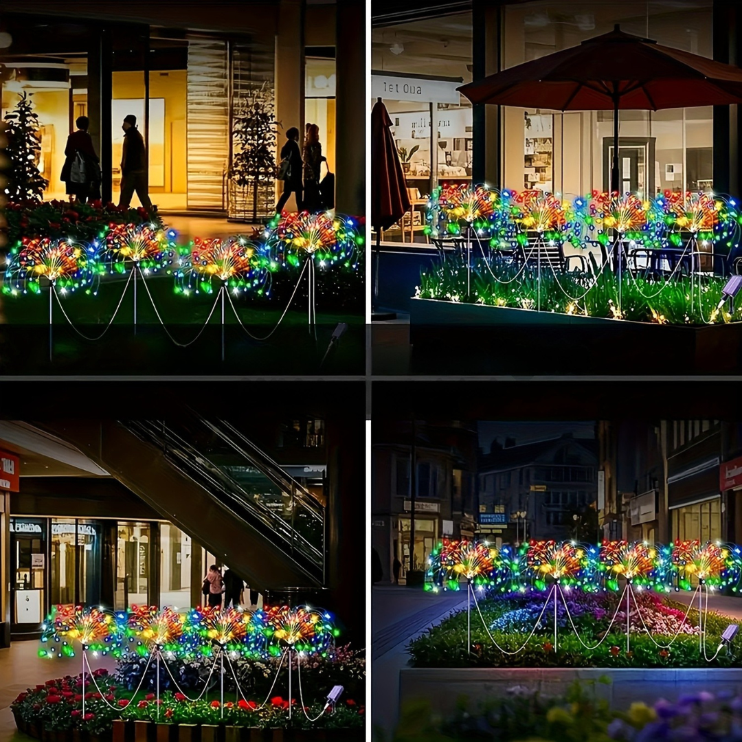Solar Garden Lights | LED Firework Effect & Waterproof 5