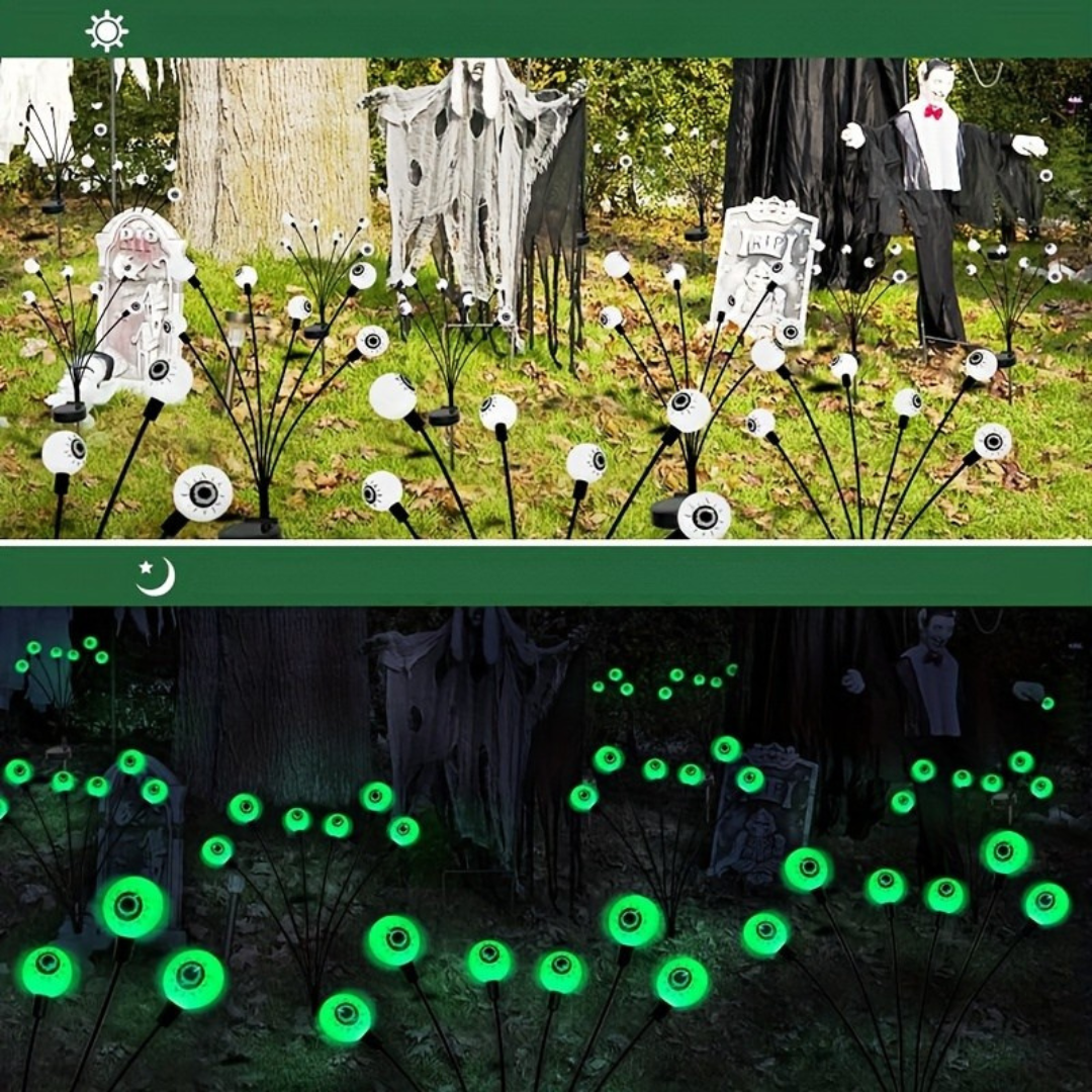 Spooky Glow-in-the-Dark Garden Lights | Solar LED Eyeball Orbs 2